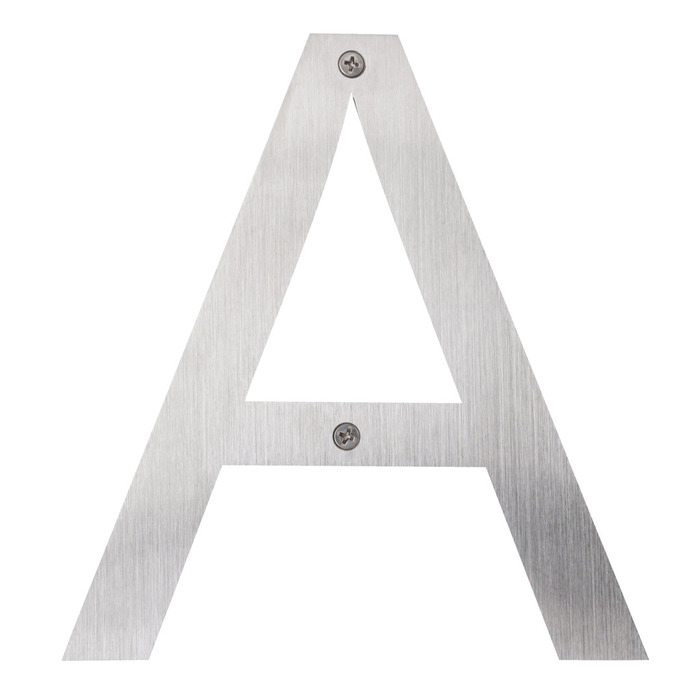 Husbokstav A Rostfritt stål 25 cm